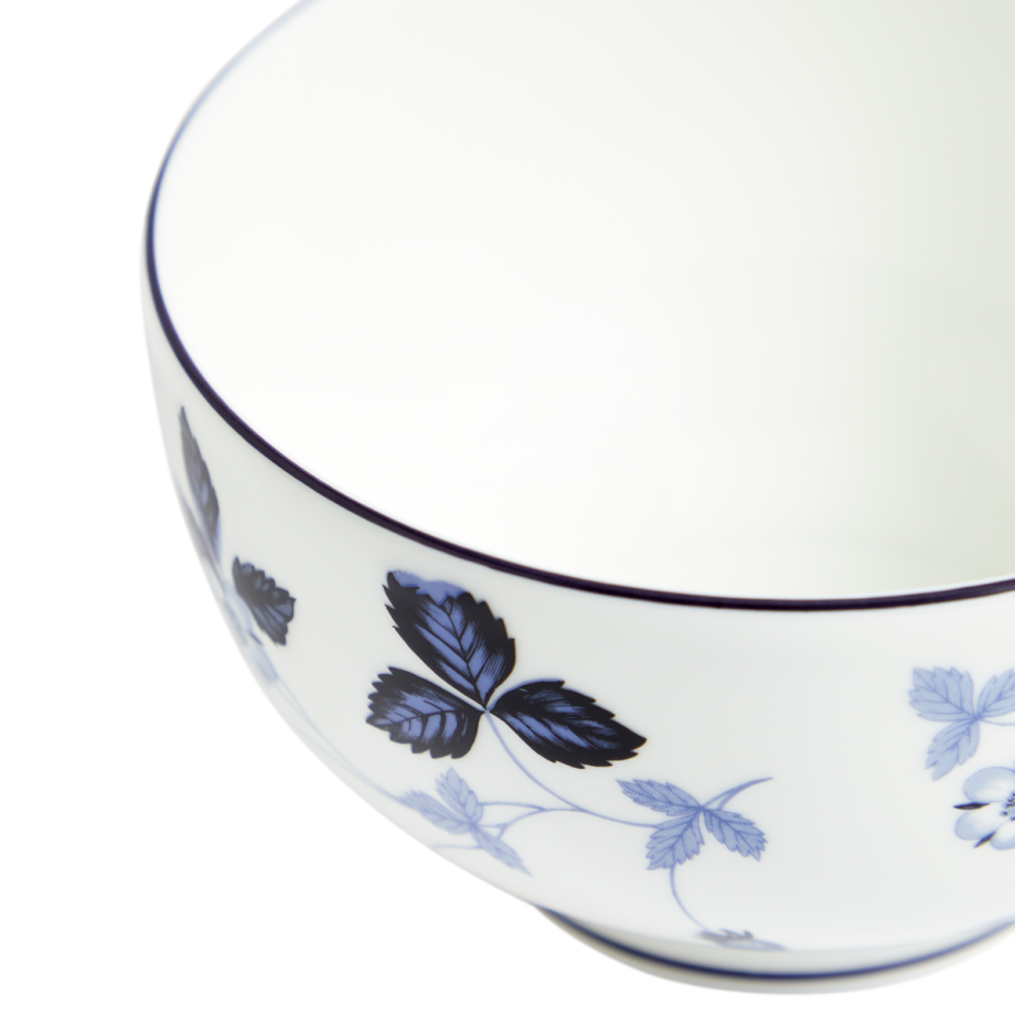 Wild Strawberry Inky Blue Rice Bowl 11cm