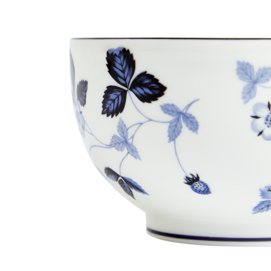Wild Strawberry Inky Blue Rice Bowl 11cm