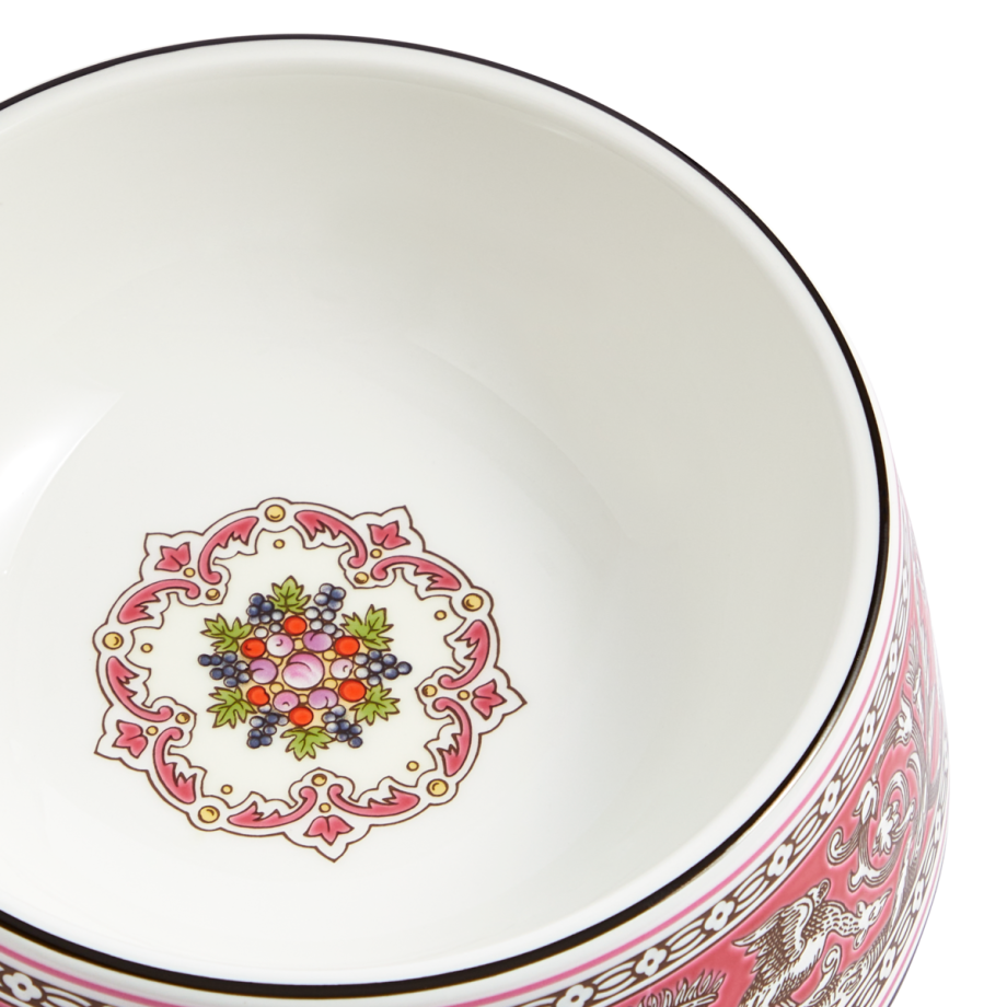 Wedgwood Florentine Pet Bowl 17cm Fuchsia
