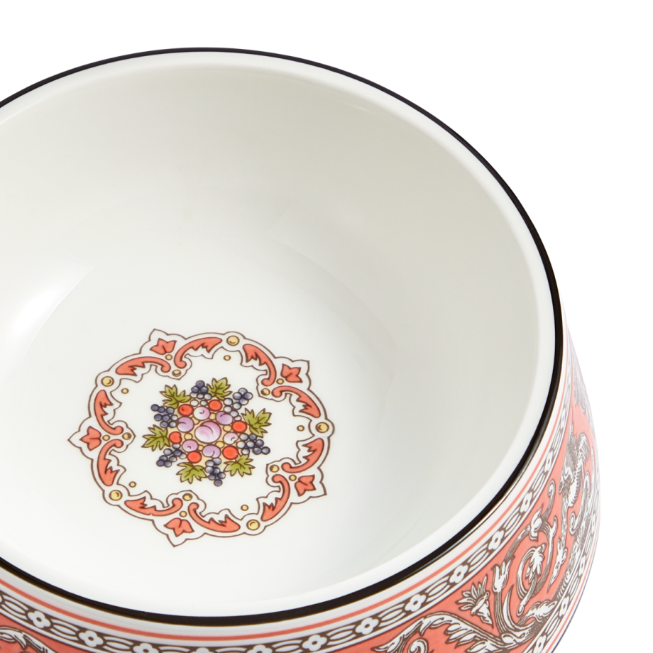 Wedgwood Florentine Pet Bowl 17cm Salmon