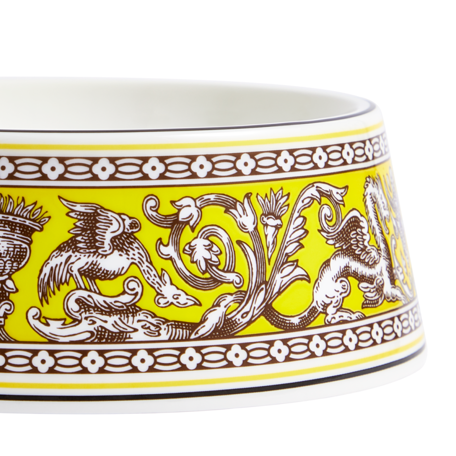 Wedgwood Florentine Pet Bowl 17cm Citron