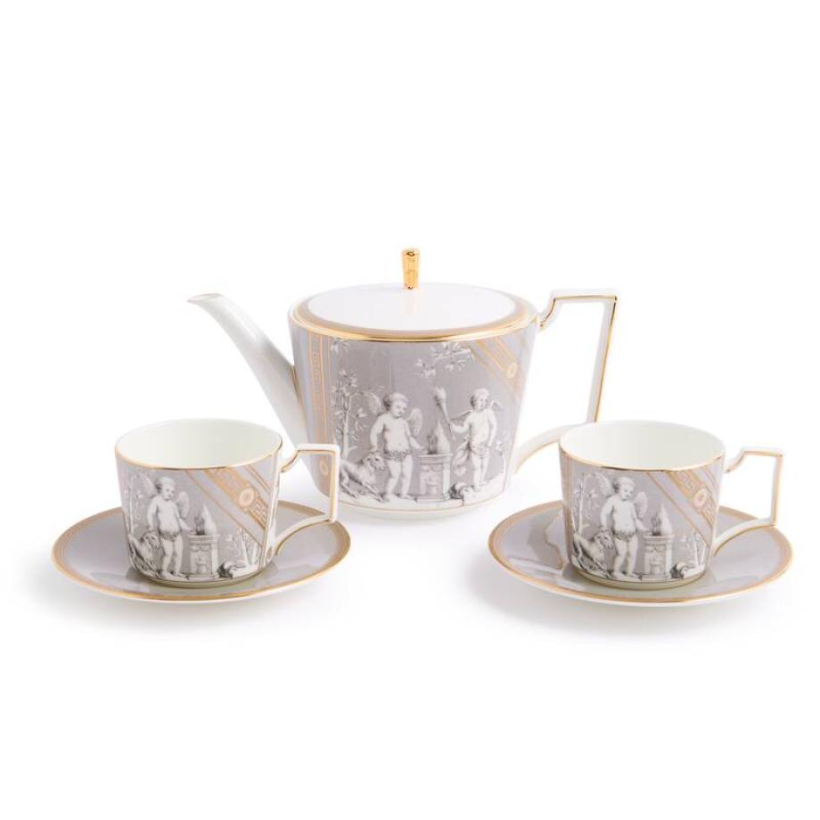 Renaissance Grey Tea For Two Set