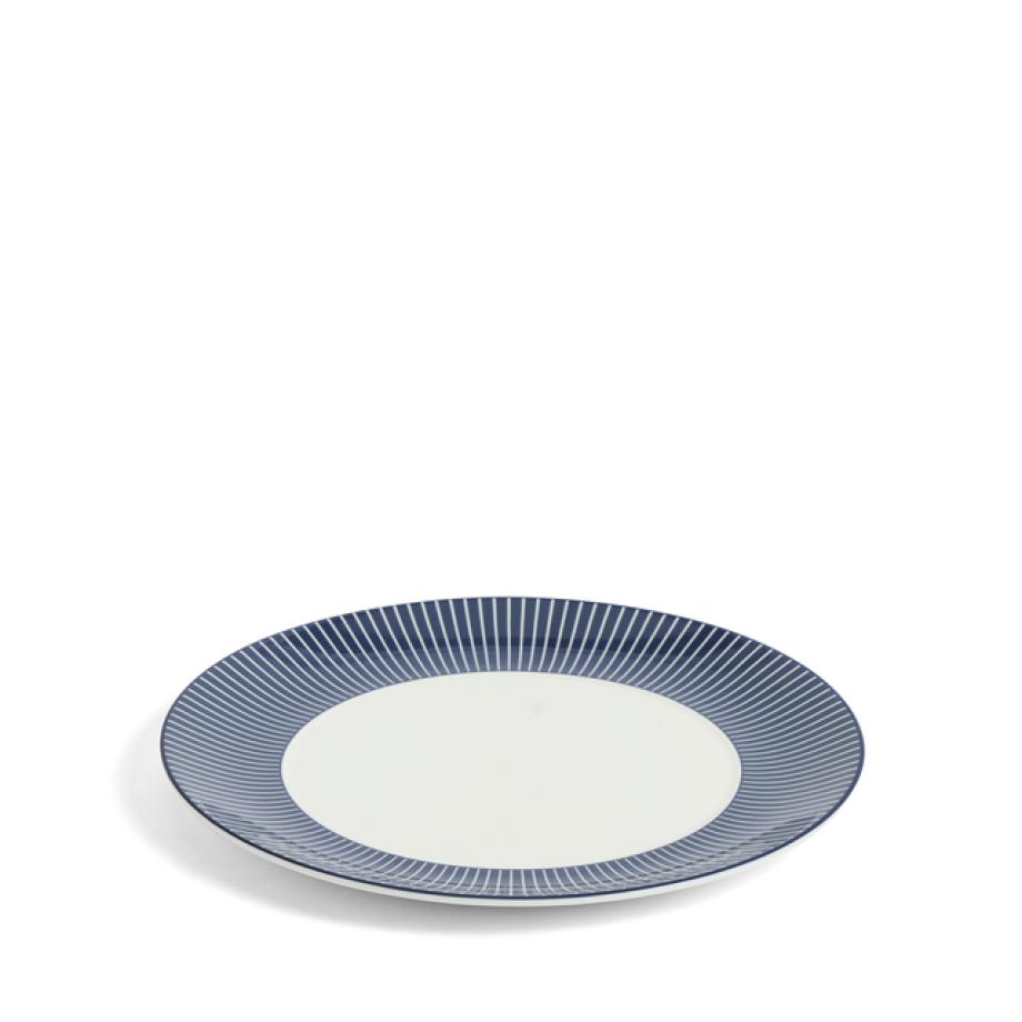 GIO Plate 23cm Pinstripe Blue side