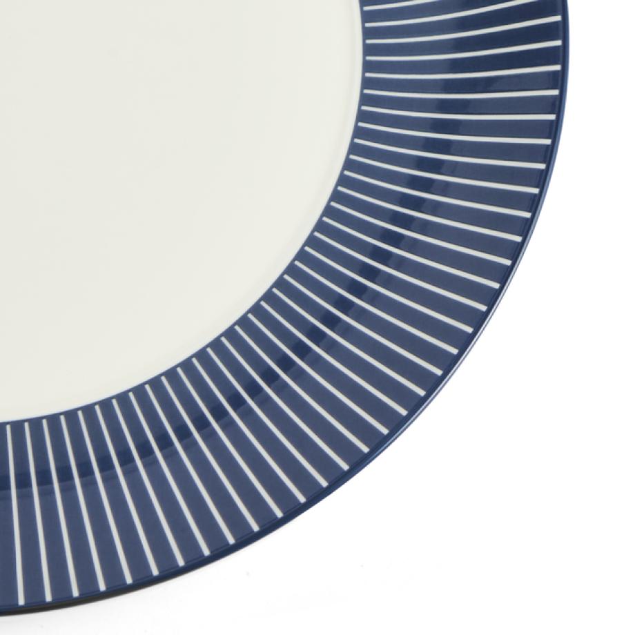 GIO Plate 23cm Pinstripe Blue detail