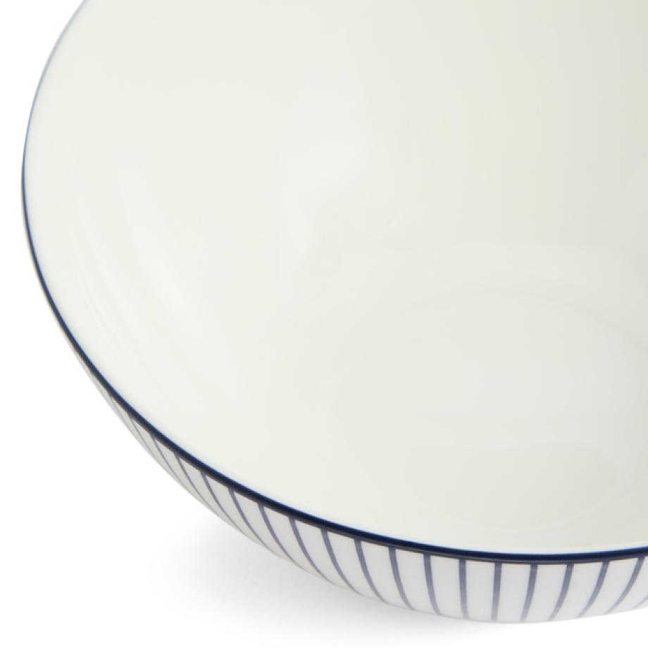 GIO Cereal Bowl Pinstripe White above
