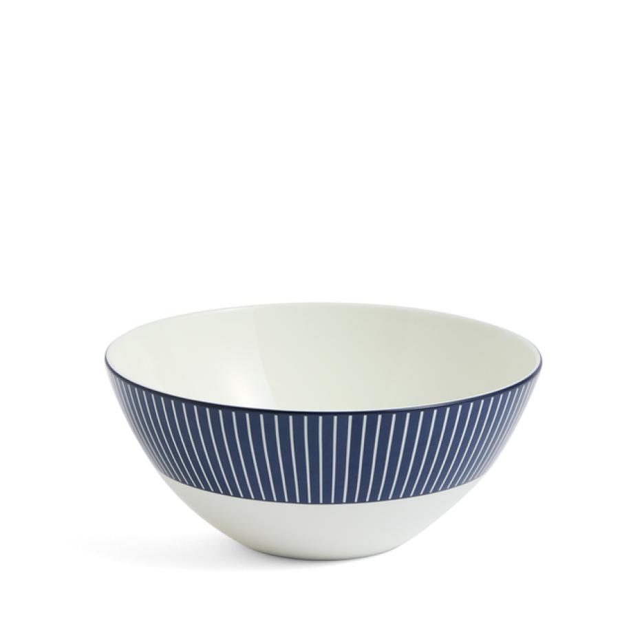 GIO Cereal Bowl Pinstripe Blue