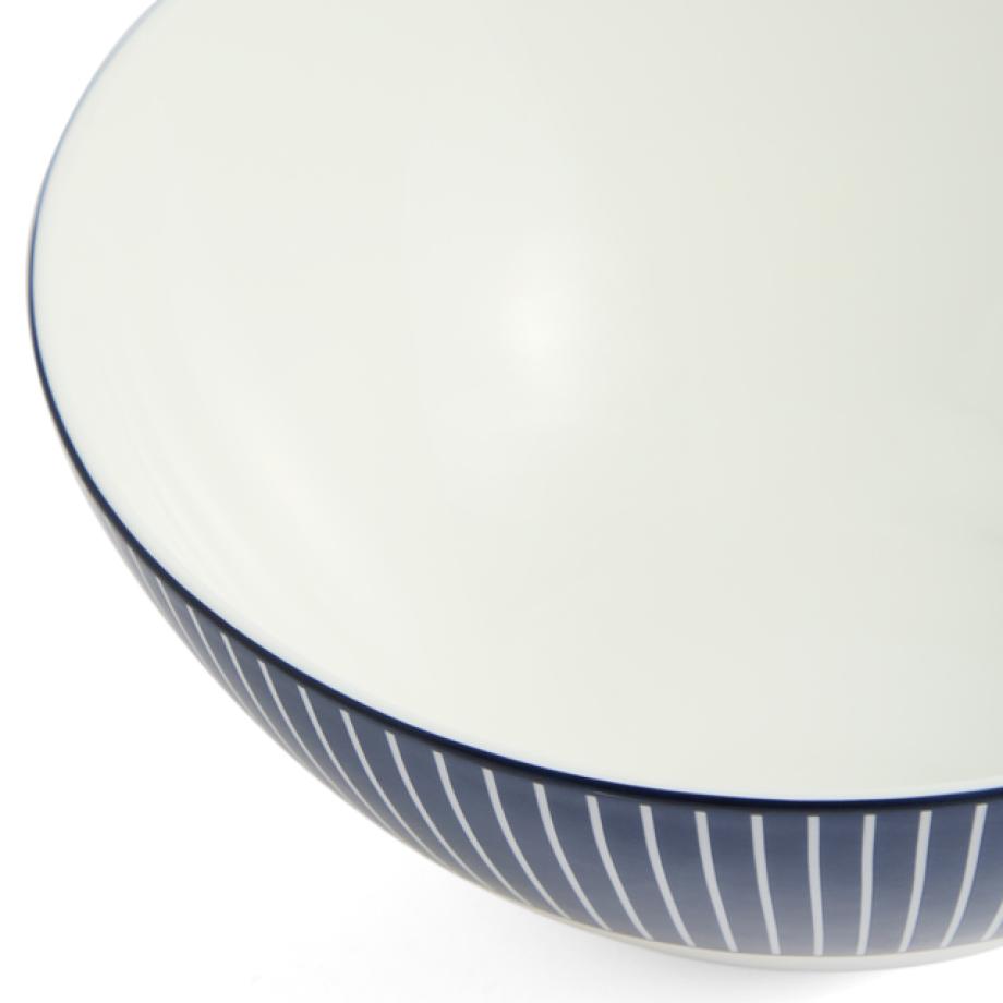 GIO Cereal Bowl Pinstripe Blue above