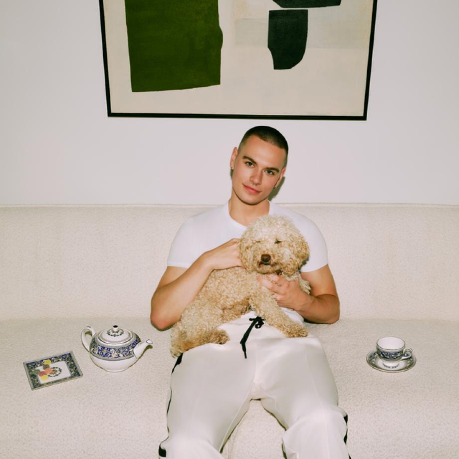 Florentine Marine Square Tray lifestyle