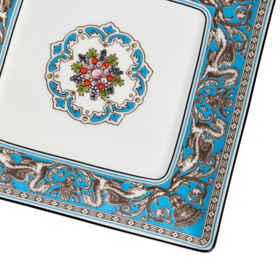 Florentine Turquoise Square Tray