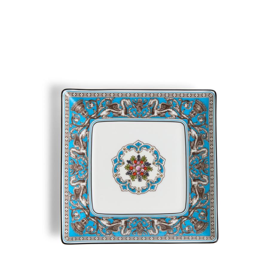 Florentine Turquoise Square Tray