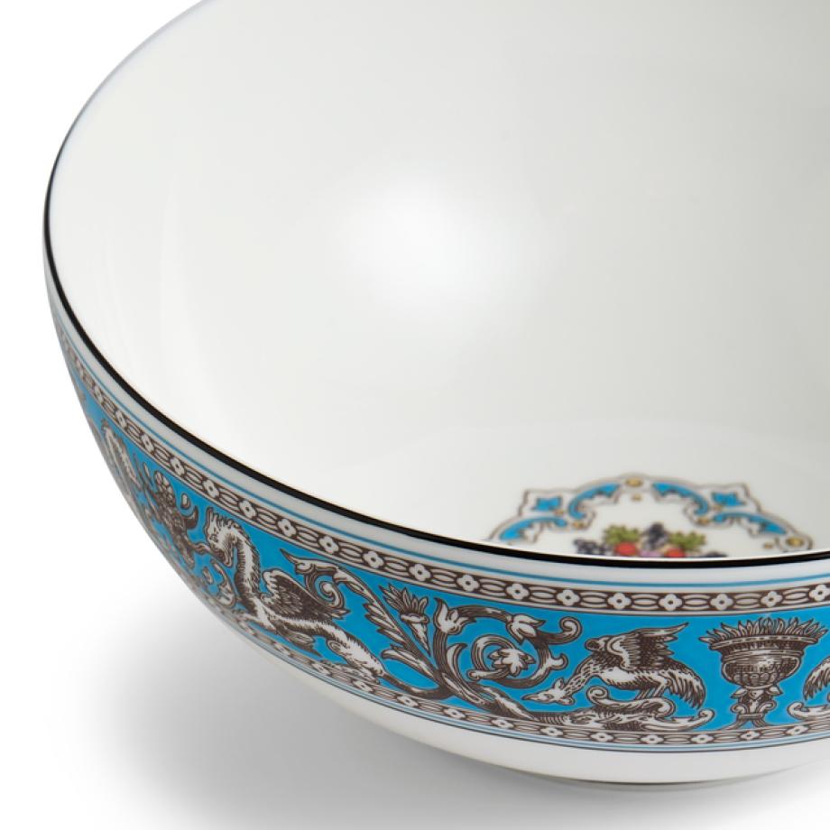 Florentine Turquoise Soup/Noodle Bowl