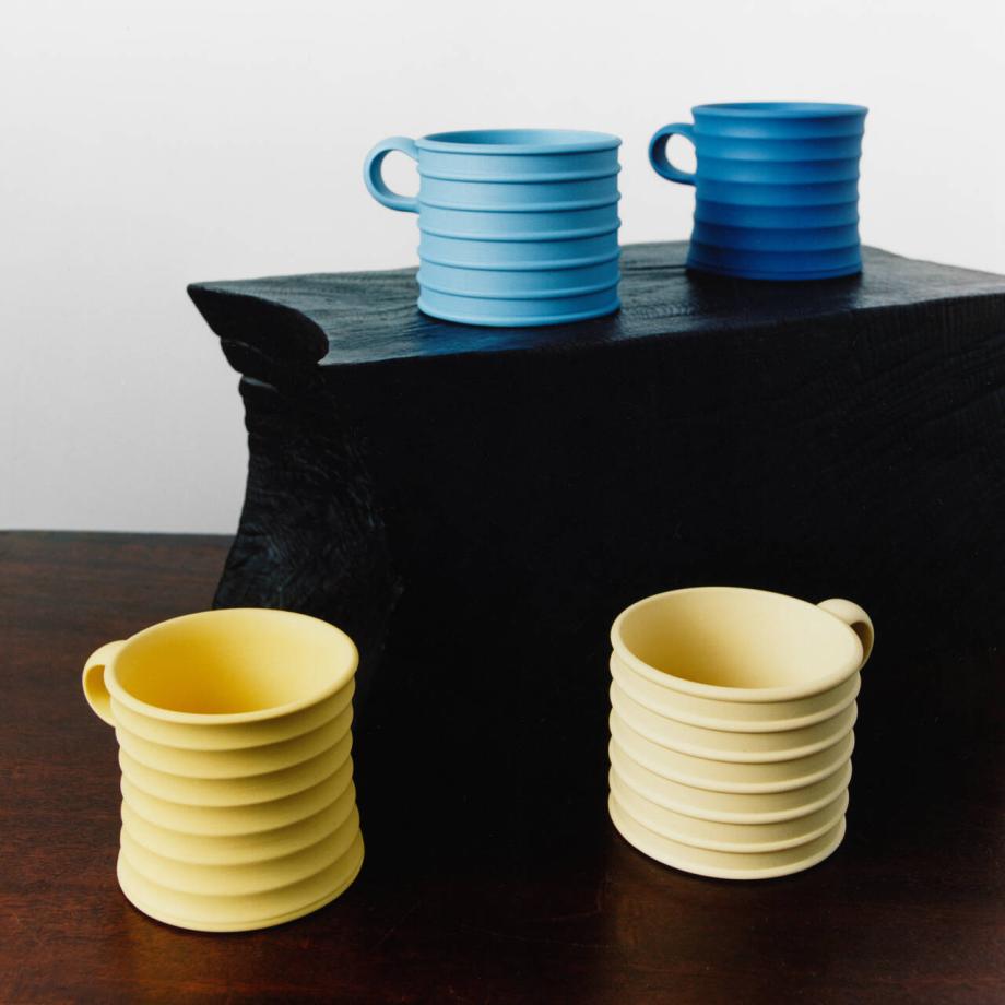 JW Anderson Mug Pair Saxon/ Wedgwood Blue