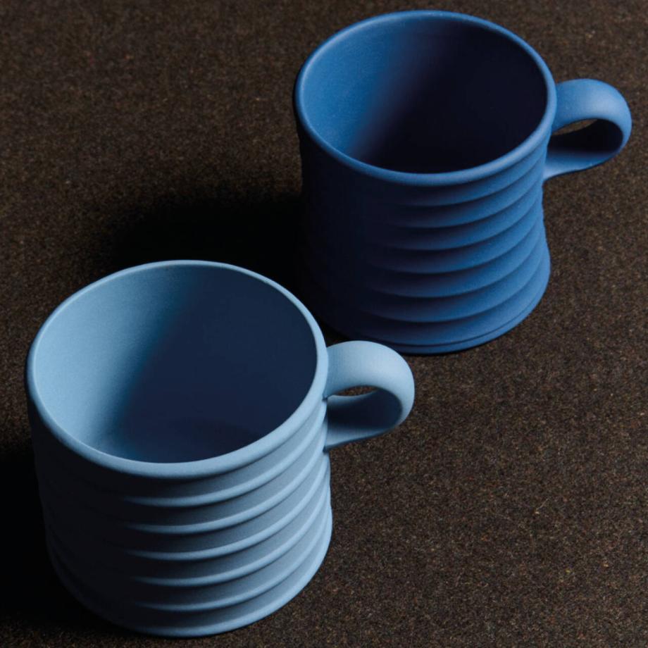 JW Anderson Mug Pair Saxon/ Wedgwood Blue
