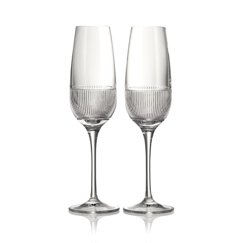 Colonnade Flute Glass Pair