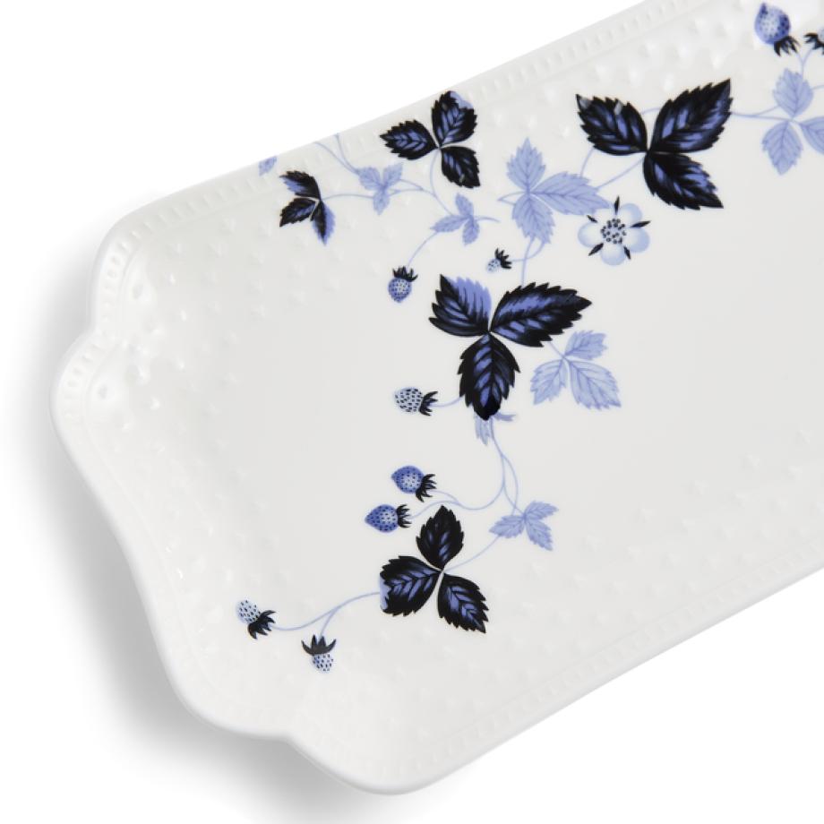 Wild Strawberry Inky Blue Rectangular Dish 25cm