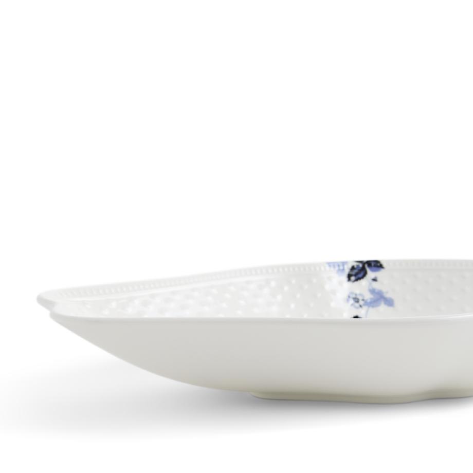 Wild Strawberry Inky Blue Oval Dish 31cm