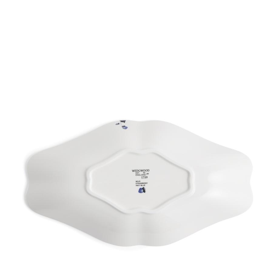 Wild Strawberry Inky Blue Oval Dish 31cm