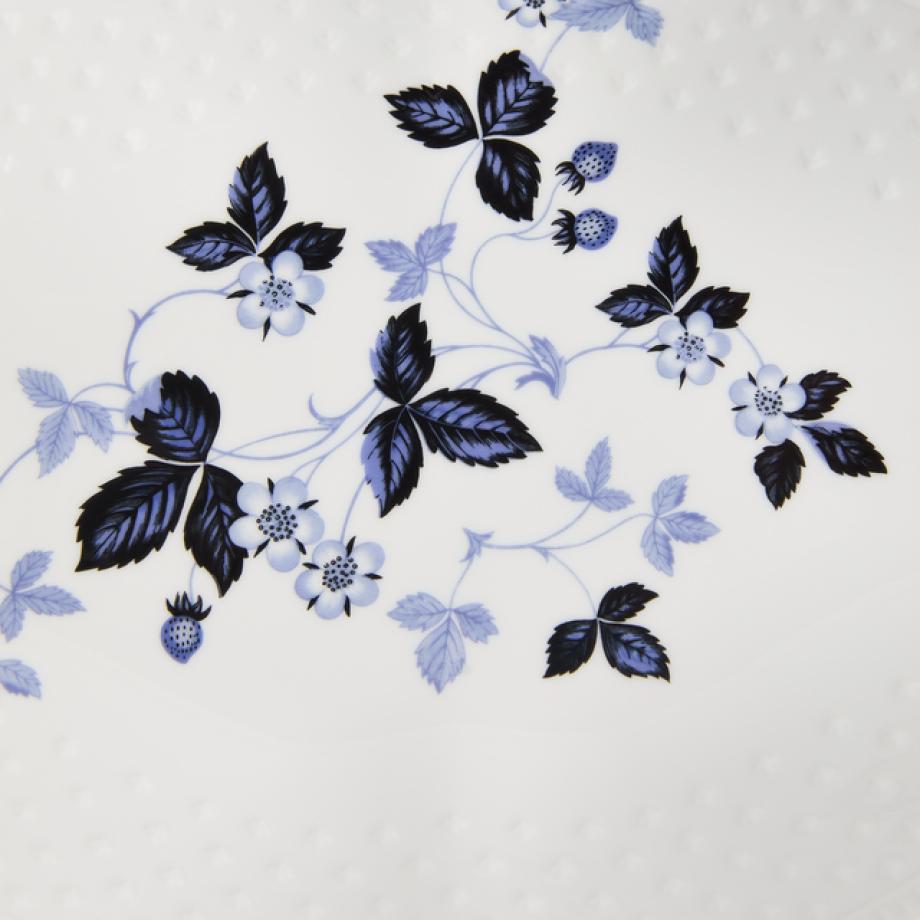 Wild Strawberry Inky Blue Oval Dish 31cm