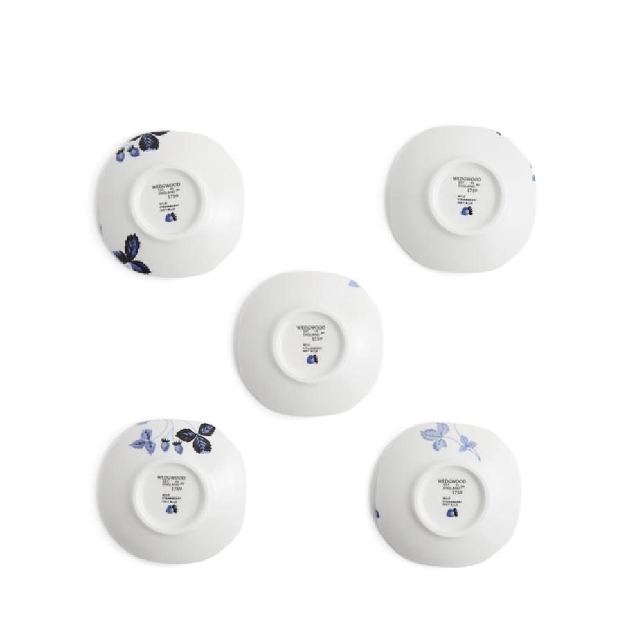 Wild Strawberry Inky Blue Soy Dish Set of 5