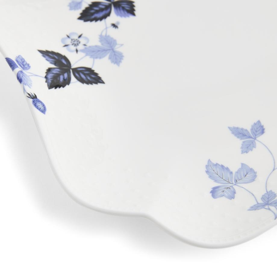 Wild Strawberry Inky Blue Platter 27cm