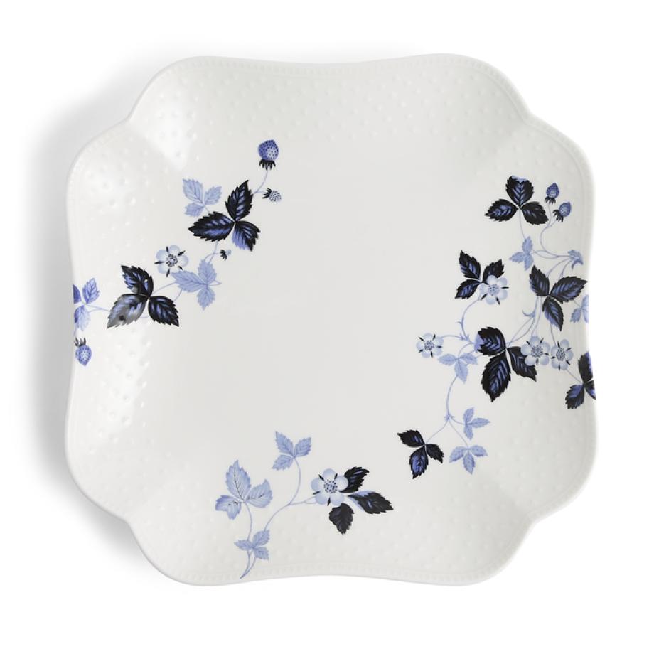 Wild Strawberry Inky Blue Platter 27cm