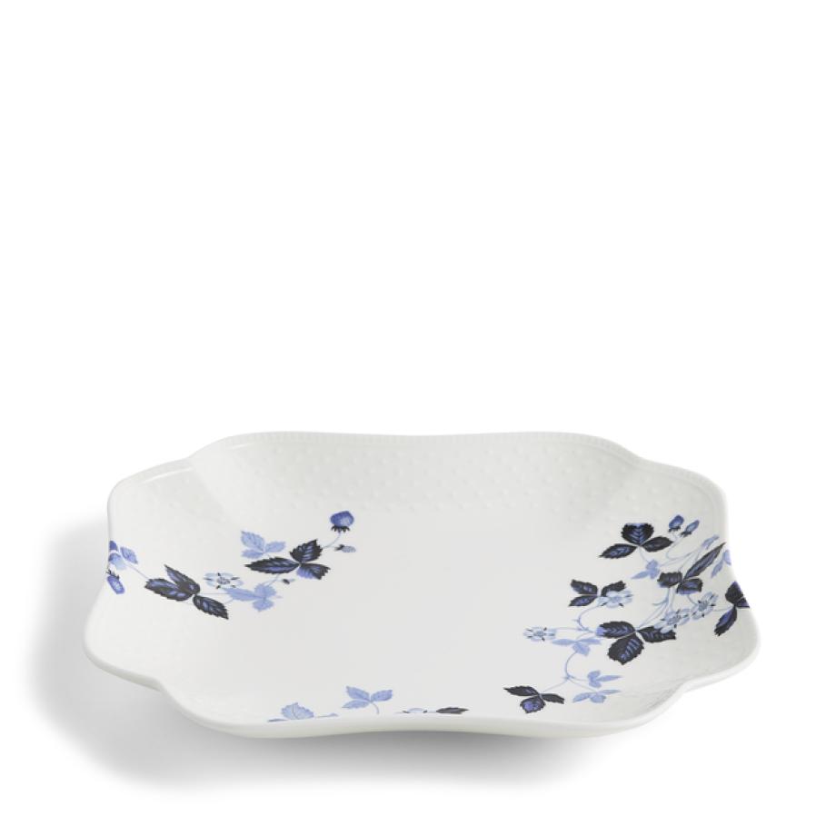 Wild Strawberry Inky Blue Platter 27cm
