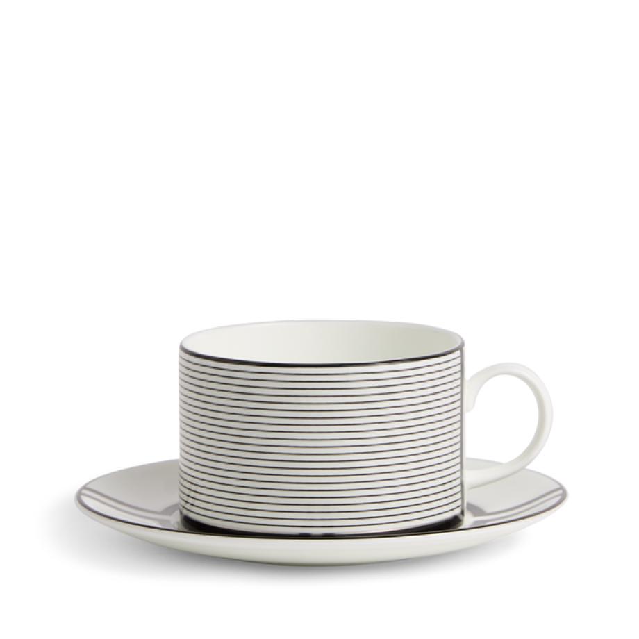 Vera Wang Luxe Graphite Teacup Saucer 235ml V2