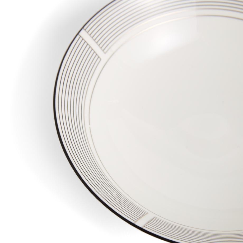 Vera Wang Luxe Graphite Soup/Noodle Bowl 20cm 7.8in