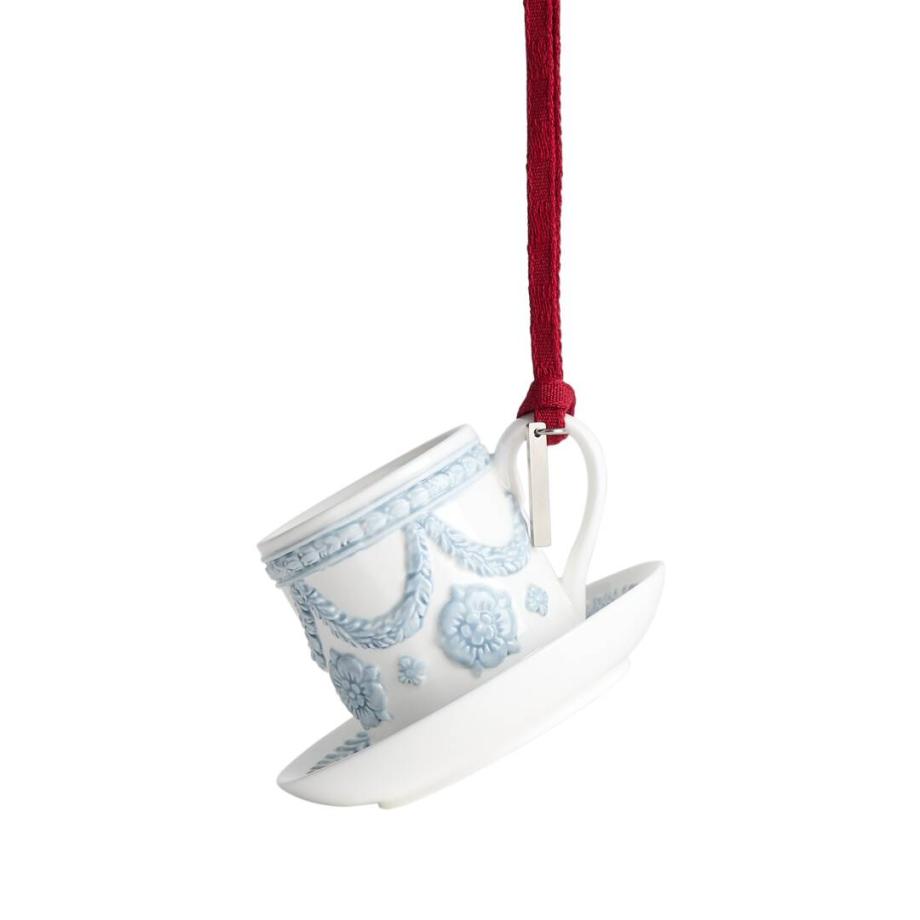 Festive Ritual Ornament White & Blue